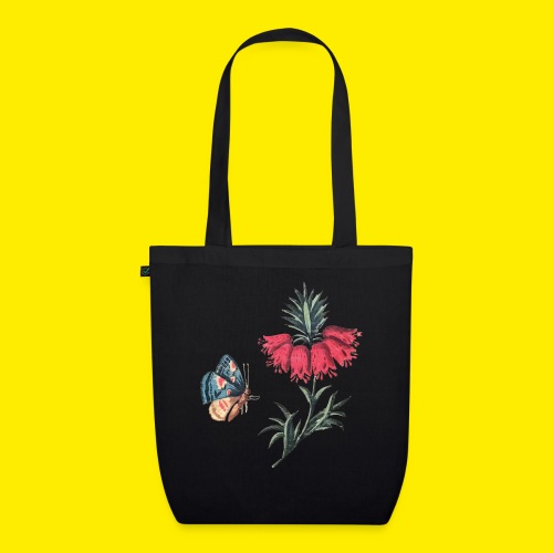 Flying butterfly with flowers - EarthPositive Tote Bag