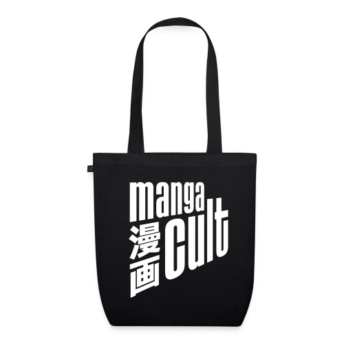 Manga Cult Logo Weiß - Bio-Stoffbeutel