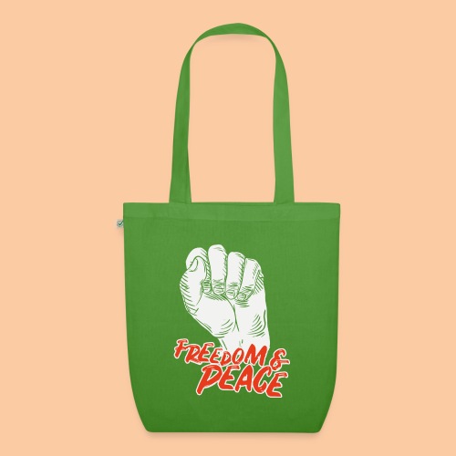 Fist raised for peace and freedom - EarthPositive Tote Bag