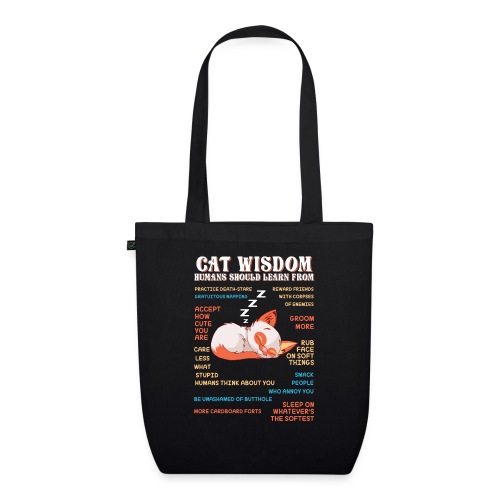 CAT WISDOM - Sac en tissu biologique