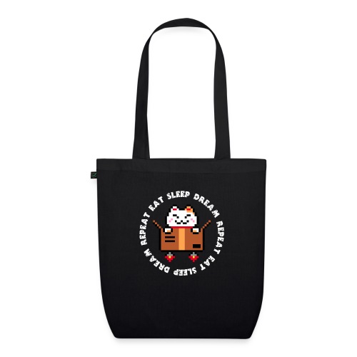 Eat Sleep Dream Repeat (White) - EarthPositive Tote Bag