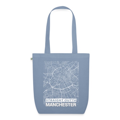 Straight Outta Manchester city centre city map - EarthPositive Tote Bag
