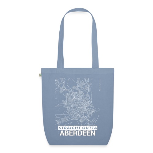 Straight Outta Aberdeen city map and streets - EarthPositive Tote Bag