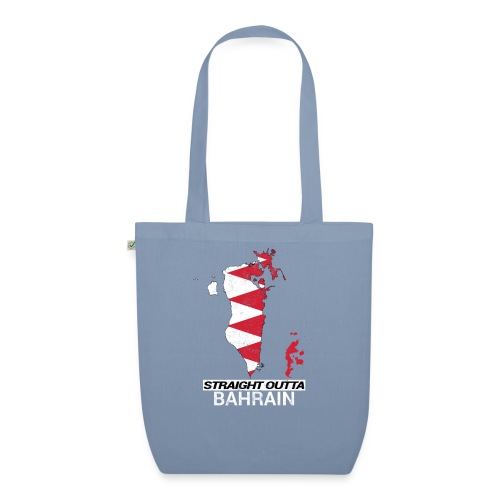 Straight Outta Bahrain country map - EarthPositive Tote Bag