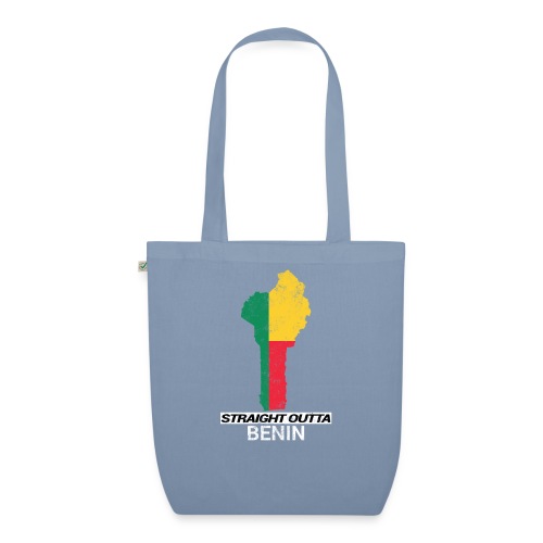 Straight Outta Benin (Bénin) country map & flag - EarthPositive Tote Bag