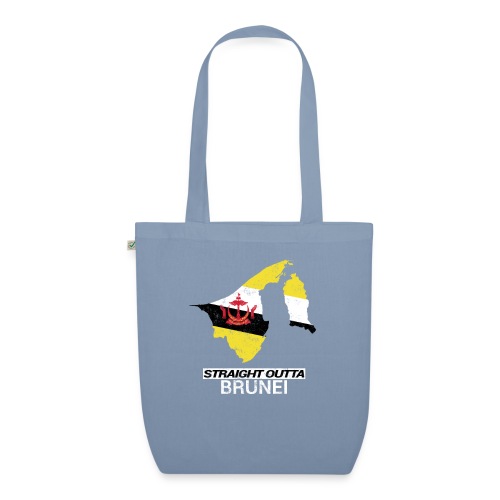 Straight Outta Brunei country map & flag - EarthPositive Tote Bag