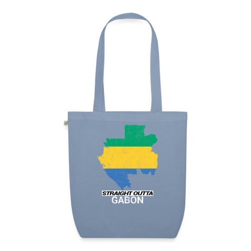 Straight Outta Gabon country map - EarthPositive Tote Bag
