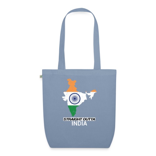 Straight Outta India (Bharat) country map flag - EarthPositive Tote Bag