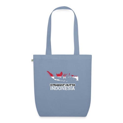 Straight Outta Indonesia country map & flag - EarthPositive Tote Bag