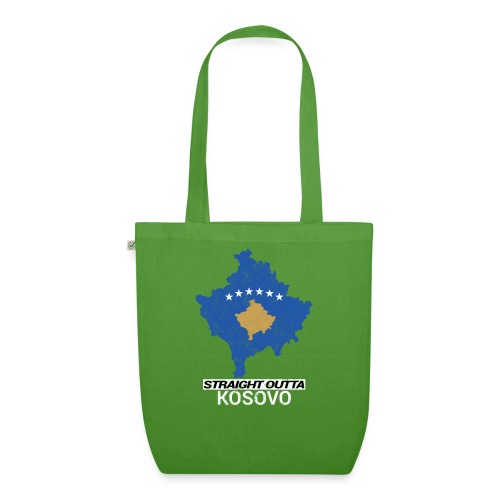 Straight Outta Kosovo country map - EarthPositive Tote Bag