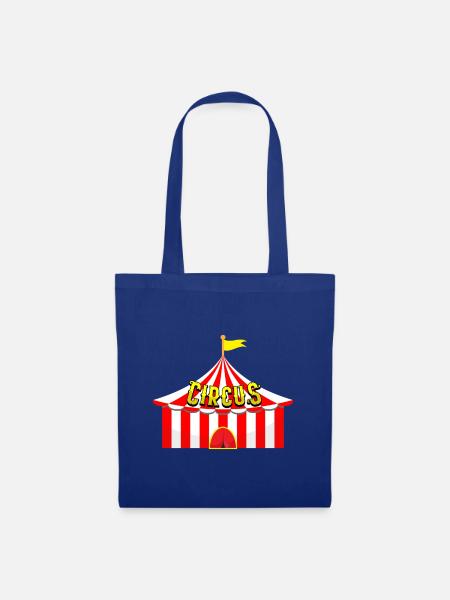 Zirkus Manege Clown Tiere Jongleur Artist Gaukler - Stoffbeutel - Royalblau
