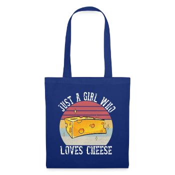 Just A Girl Who Loves Cheese Shirt Cheese Lover - Tote Bag - royal blue - Front
