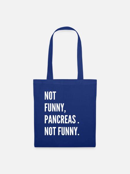 Nicht lustiger Pankreas-Diabetes-Humor - Stoffbeutel - Royalblau