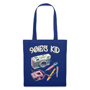 Enfant des années 90 - Sac en tissu - bleu royal - Devant