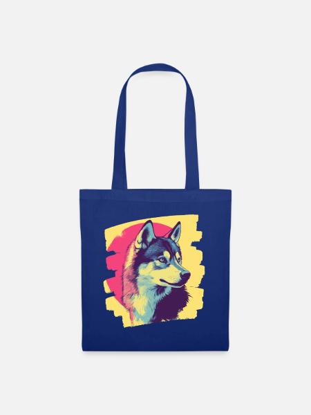 Husky - Stoffbeutel - Royalblau