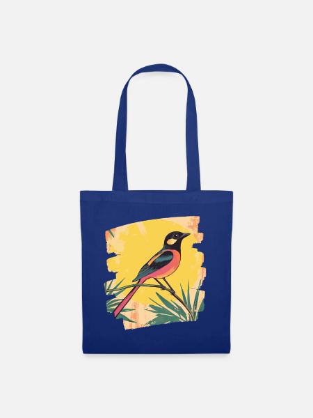 Kanarienvogel - Stoffbeutel - Royalblau