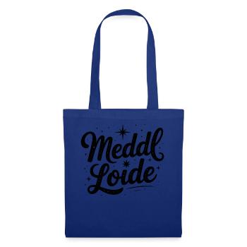 Meddl Loide - Deutsche Memes - Stoffbeutel - Royalblau - Vorne