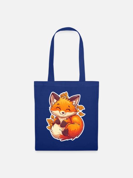 Fuchs - Stoffbeutel - Royalblau