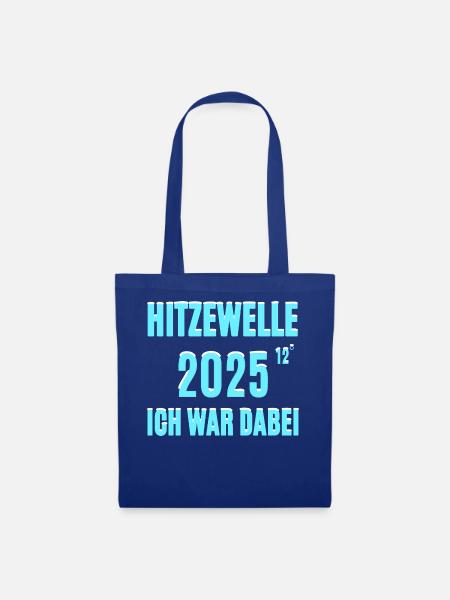 Kalte Hitzewelle - Stoffbeutel - Royalblau