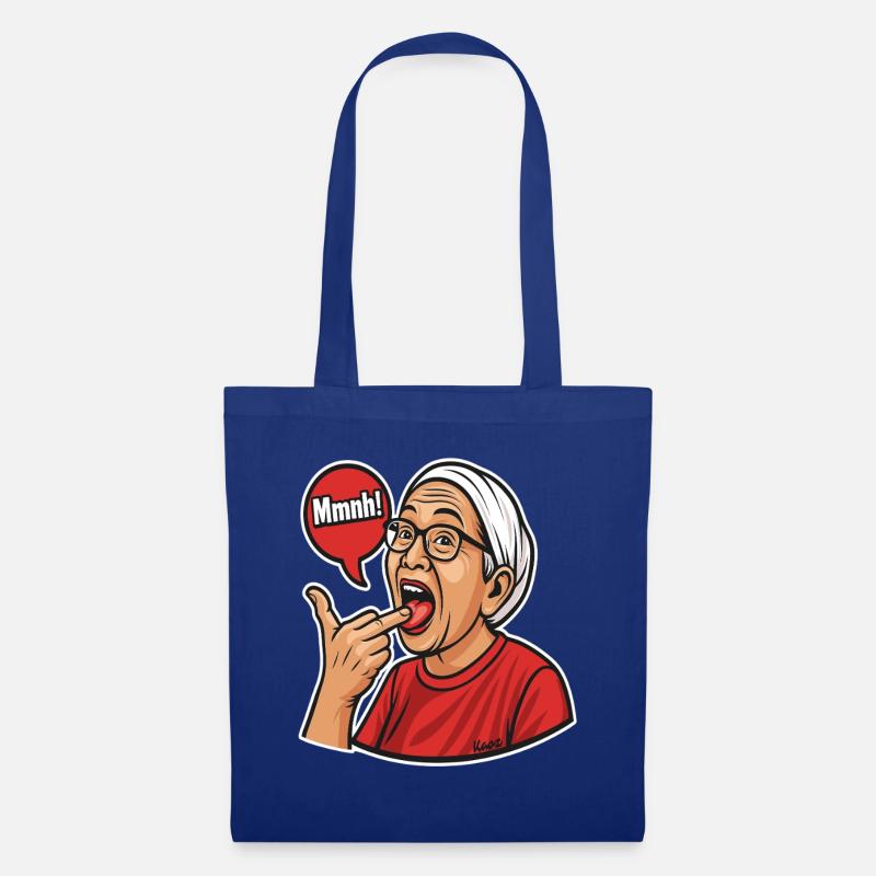 Asiatische Mutter mit Sprechblasen-Design - Stoffbeutel - Royalblau