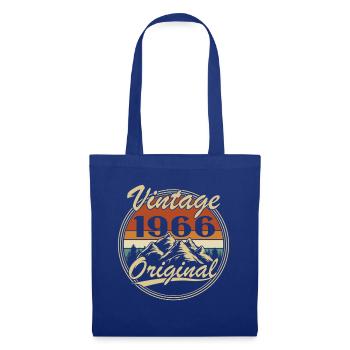 1966 Vintage Retro Geburtstagsgeschenk - Stoffbeutel - Royalblau - Vorne