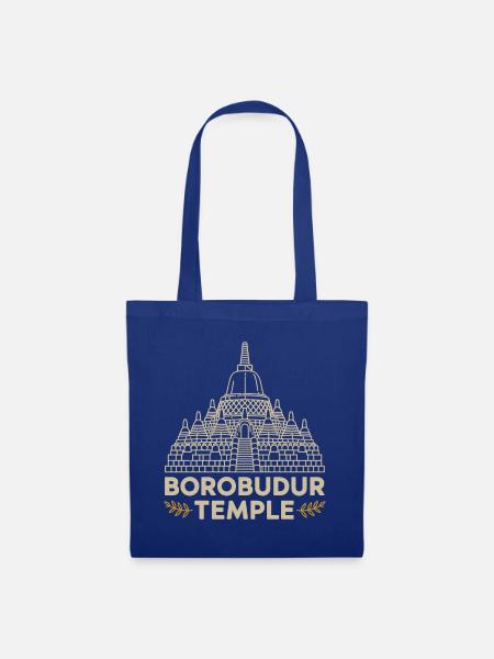 Borobudur Tempel - Stoffbeutel - Royalblau