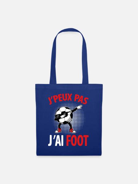 Ich kann kein humorvolles Fußballdesign haben - Stoffbeutel - Royalblau
