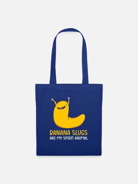 Schnecke Banane - Stoffbeutel - Royalblau