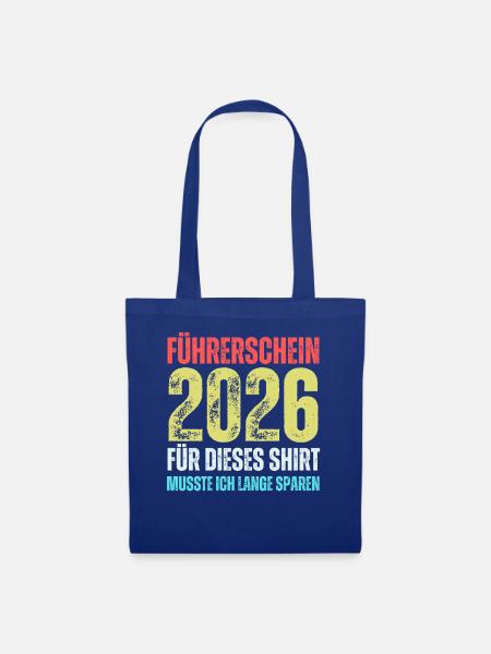Führerschein 2026 - Stoffbeutel - Royalblau