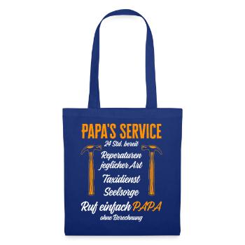 Dad's Service Repairs 24h / Funny Humor - Tote Bag - royal blue - Front