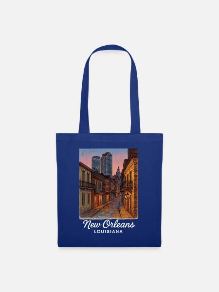 New Orleans Louisiana - Stoffbeutel - Royalblau