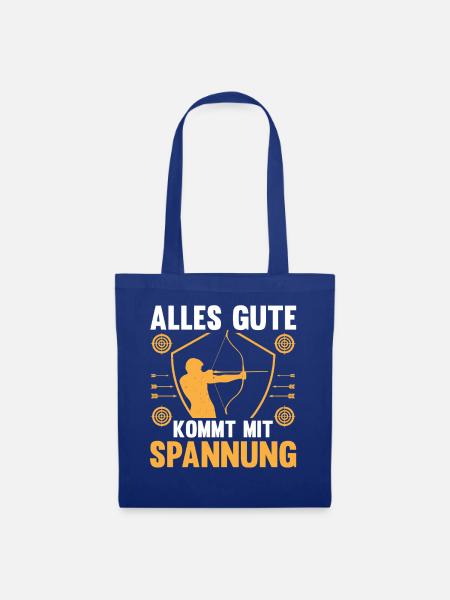 Bogenschütze Bogensport Bogenschießen - Stoffbeutel - Royalblau