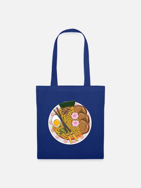 Lustige Ramen-Nudeln, japanisches Essen, Koch-Geschenk - Stoffbeutel - Royalblau
