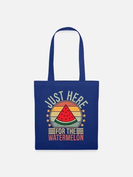 just here for the watermelon - Stoffbeutel - Royalblau