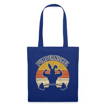Pumpernickel Bodybuilding Bunny Fitness Gym Wortspi - Tote Bag - royal blue - Front
