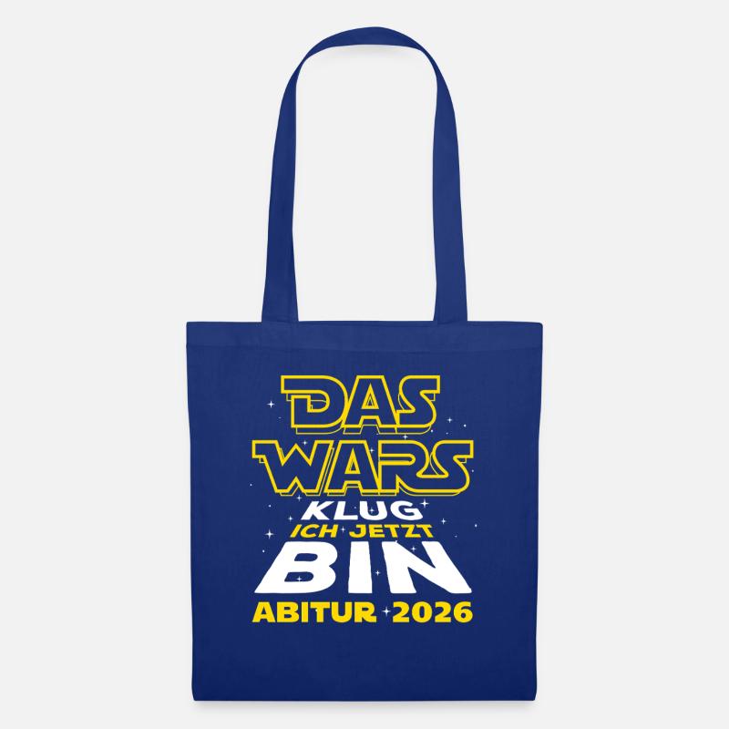 Das Wars | Abi 2026 - Abitur - Klug ich jetzt bin - Stoffbeutel - Royalblau