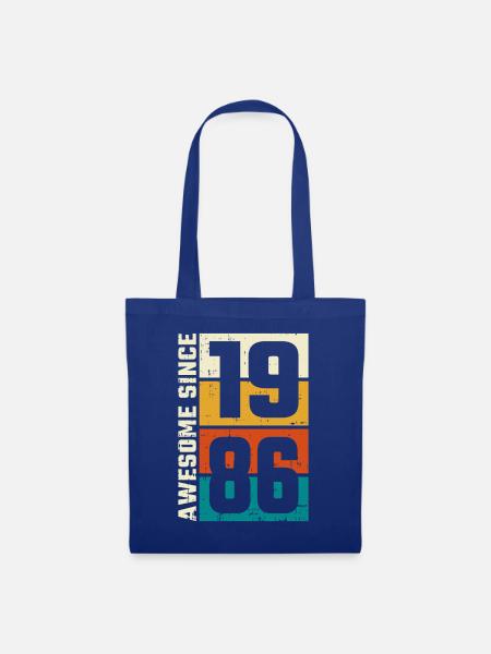 Retro 1986 Spiele-Logo - Stoffbeutel - Royalblau