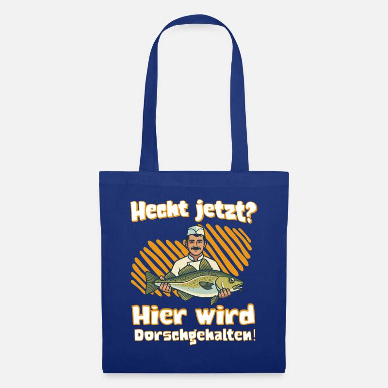Hecht Jetzt? Hier wird Dorsch gehalten! - Stoffbeutel - Royalblau