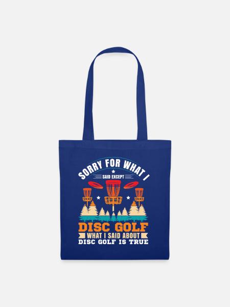 Disc Golf Geschenke Discgolf - Stoffbeutel - Royalblau