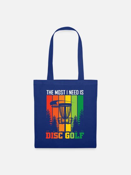 Disc Golf Geschenke Discgolf - Stoffbeutel - Royalblau
