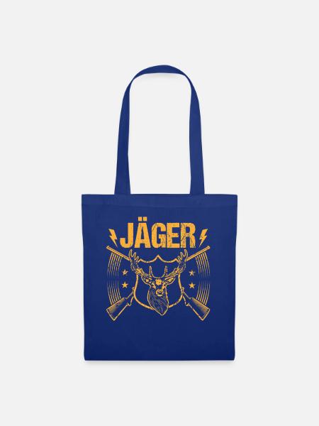 Jagd Jagen Waidmann Jäger - Stoffbeutel - Royalblau