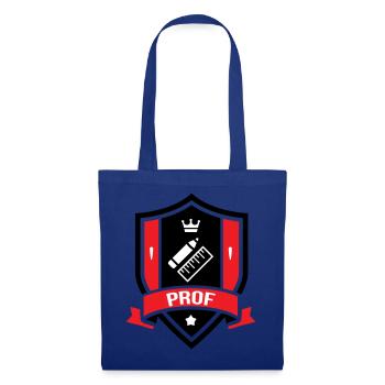 Akademisches Wappen Professor Couronne - Stoffbeutel - Royalblau - Vorne