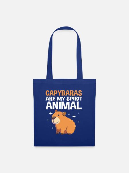 Capybara Capibara - Stoffbeutel - Royalblau