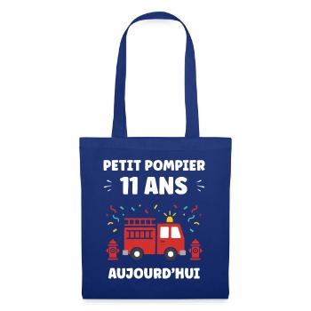 11 ans - Sac en tissu - bleu royal - Devant