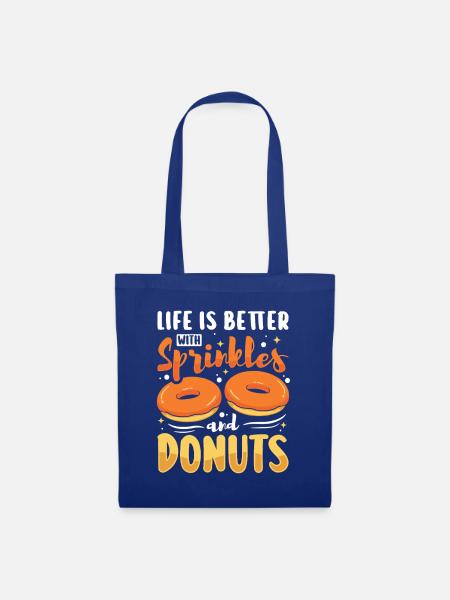 Donut Fastfood - Stoffbeutel - Royalblau