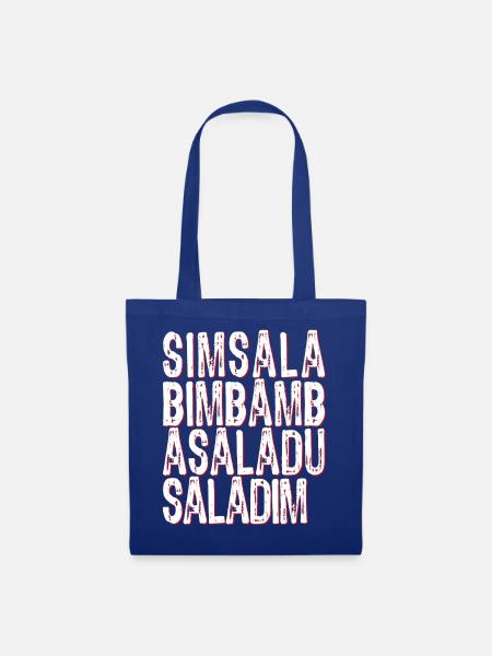 Simsalabimbambasaladusaladim - Stoffbeutel - Royalblau