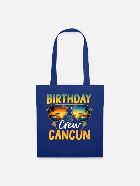 Birthday Crew Cancun - Stoffbeutel - Royalblau