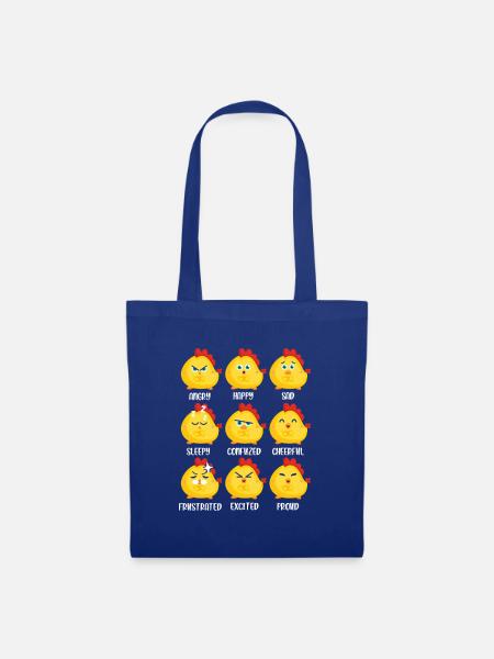 Hühnerflüsterer Huhn Hühnerhalter Hühner - Stoffbeutel - Royalblau