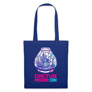 Kaktus Mode On Terrarium - Stoffbeutel - Royalblau - Vorne