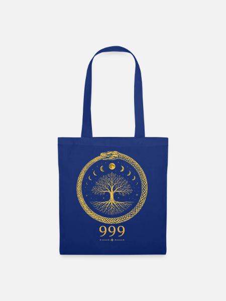 999 Ouroboros-Baum - Stoffbeutel - Royalblau